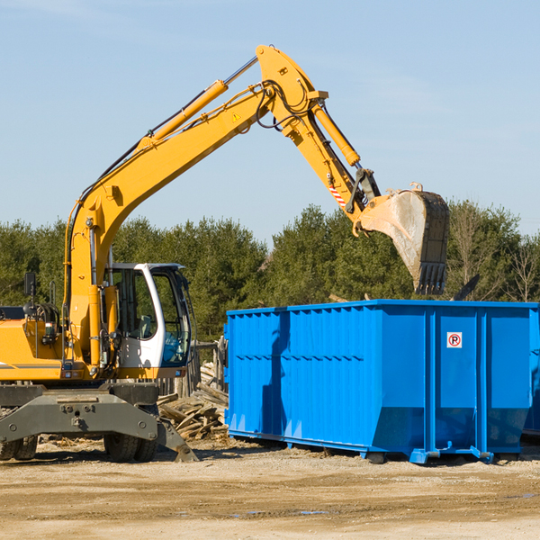 how does a residential dumpster rental service work in Vernon